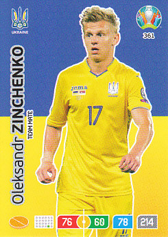 Oleksandr Zinchenko Ukraine Panini UEFA EURO 2020#361